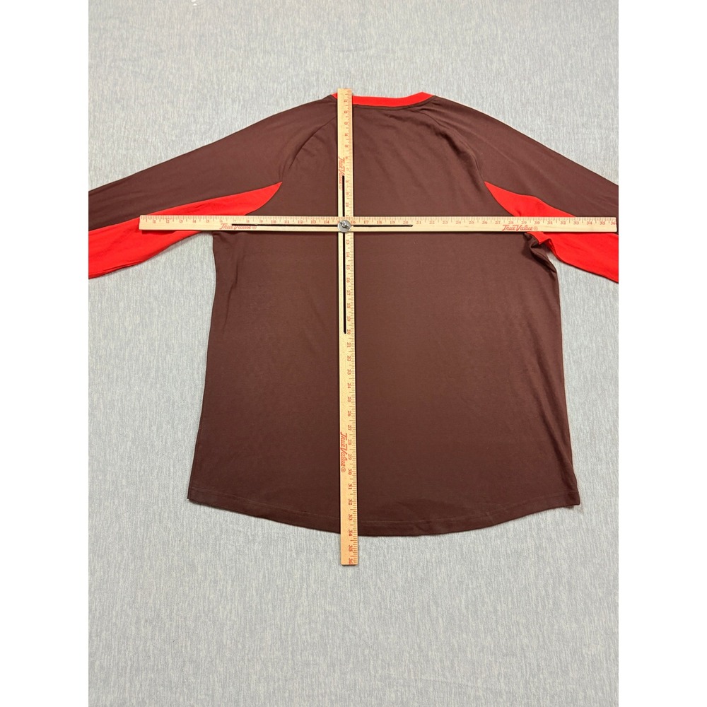 Fanatics Cleveland Browns Shirt Mens XXL Brown Orange Est 1946 NFL Long Sleeve - Picture 5 of 10